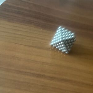 Silver Magnetic Ball Pyramid fidget toy